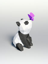 Panda met vlinder - papier model - SlimSpul nederland b.v.