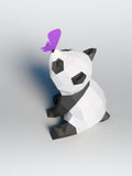 Panda met vlinder - papier model - SlimSpul nederland b.v.