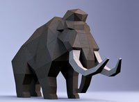 mammoet (50 cm) - papier model - SlimSpul nederland b.v.