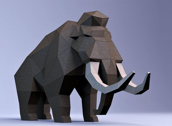 mammoet (50 cm) - papier model - SlimSpul nederland b.v.