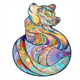 Katbeer (rode panda) - houten puzzel