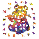Teddy beer - houten puzzel - SlimSpul nederland b.v.
