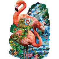 Flamingo's ; A3 formaat - houten puzzel