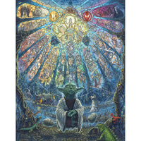 yoda met The Force en alleen in moeras; A3 - houten puzzel