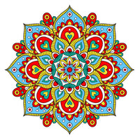 Mandala's (boeddhistische motieven) ; A3 formaat - houten puzzel