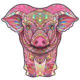 Deze Varken Houten Puzzel (A4 formaat) van SlimSpul nederland b.v. is een charmante boerderijdier figuurpuzzel, perfect voor fans van unieke boerderij puzzelkunst.