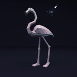 Flamingo - groot! - papier model - SlimSpul nederland b.v.