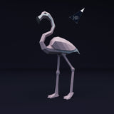 Flamingo - groot! - papier model - SlimSpul nederland b.v.