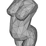 Zwangere Venus zwart wit of lila- 40 cm - papier model - SlimSpul nederland b.v.