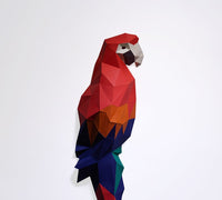 papegaai muurmontage - papier model - SlimSpul nederland b.v.