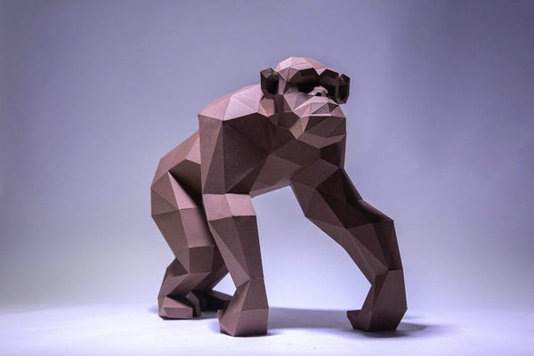 Aap; Chimpansee - papier model - SlimSpul nederland b.v.