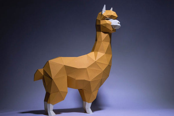 lama - alpaca - papier model - SlimSpul nederland b.v.