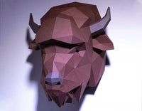 Bison kop - papier model - SlimSpul nederland b.v.