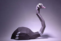 Struisvogel - papier model - SlimSpul nederland b.v.