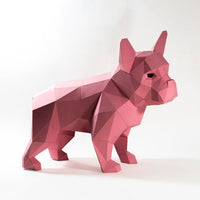 Franse bulldog - papier model