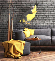Aapje op banaan - muurmontage - papier model - SlimSpul nederland b.v.