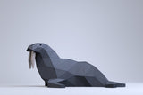 Walrus met jong - papier model - SlimSpul nederland b.v.
