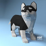 husky puppie - papier model - SlimSpul nederland b.v.