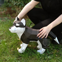 husky puppie - papier model - SlimSpul nederland b.v.
