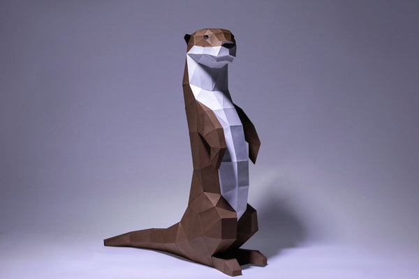 Flinke otter - papier model - SlimSpul nederland b.v.