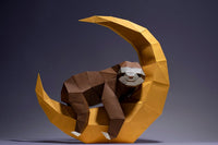 Luiaard op de maan - papier model - SlimSpul nederland b.v.