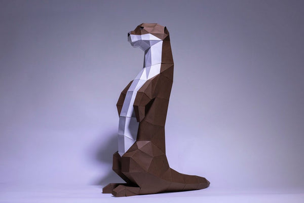 Flinke otter - papier model - SlimSpul nederland b.v.