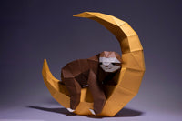 Luiaard op de maan - papier model - SlimSpul nederland b.v.