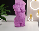 Zwangere Venus zwart wit of lila- 40 cm - papier model - SlimSpul nederland b.v.