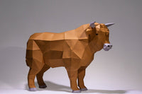 grote koe - papier model