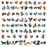 Spin Houten Puzzel (A4 formaat) - Intrigerend Insect Figuurpuzzel van SlimSpul nederland b.v.: kleurrijke puzzelstukken, met unieke insectvormen, netjes gerangschikt-een ideaal cadeau voor spinliefhebbers.