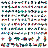 Kameleon - houten puzzel