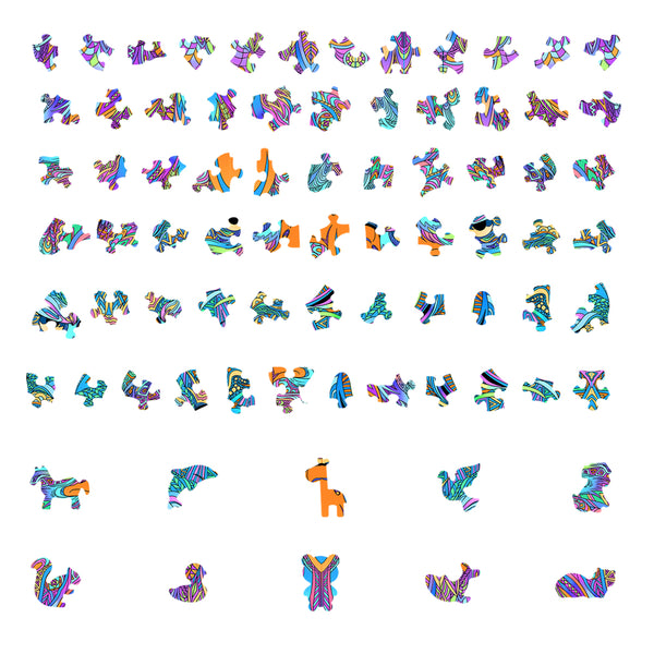 De Arend Houten Puzzel (A4 formaat) - Majestueuze Roofvogel Figuurpuzzel van SlimSpul nederland b.v. heeft levendige, uniek gevormde houten stukken, waarvan sommige lijken op dieren zoals een giraffe, vogel en vis.