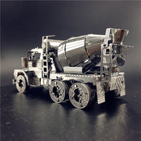 metalen bouwpakket - betonmixer amerikaanse truck - geen lijm of solderen nodig - SlimSpul nederland b.v.