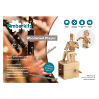 Klarinet / dwarsfluitspeler / saxofoon - houtconstructie - moeilijkheidsgraad 3 uit 4